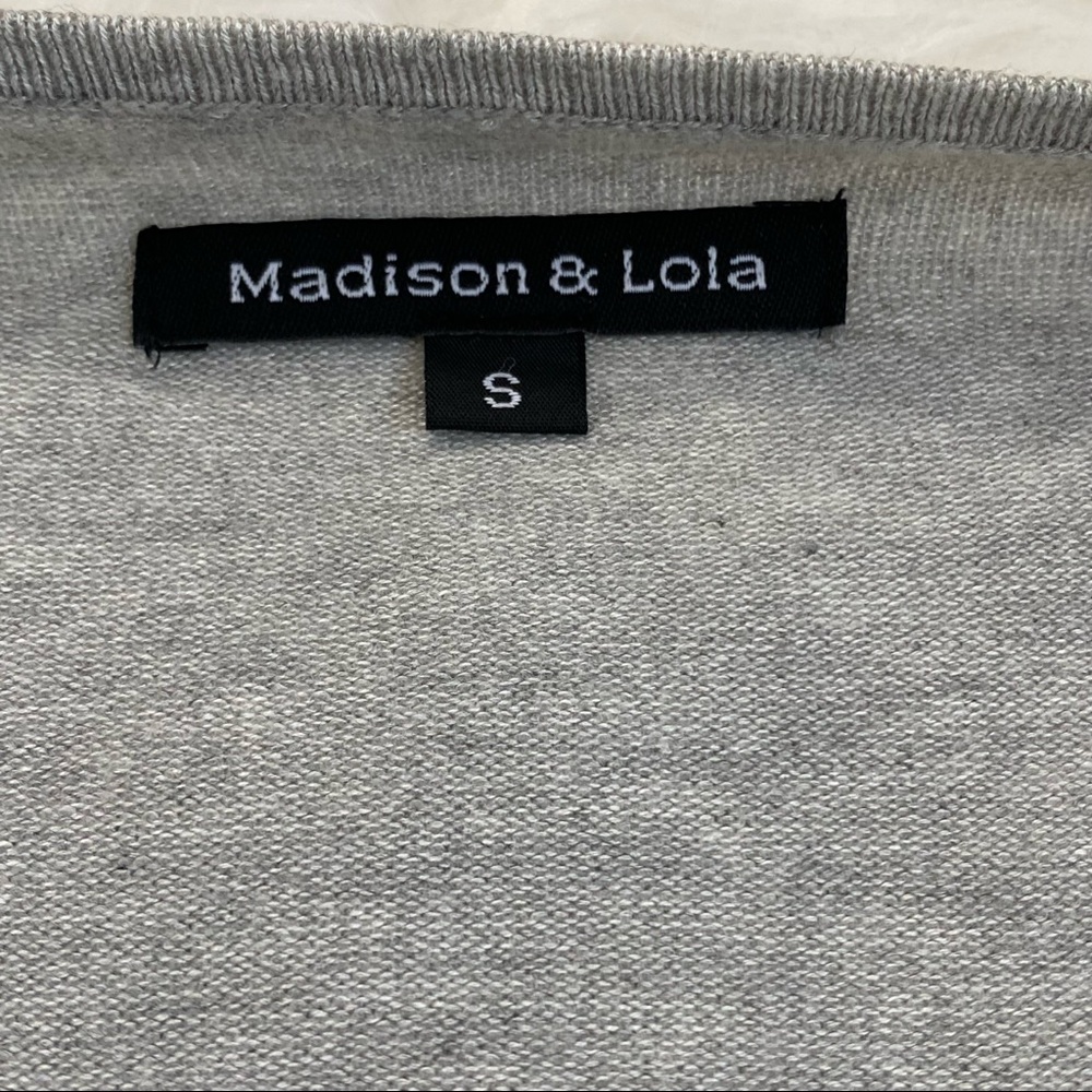 MADISON & LOLA Gray Sweater Jacket - Picture 5 of 5